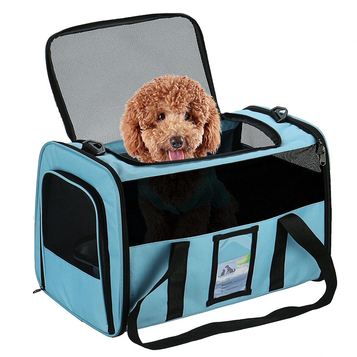 (image for) Pet Carrier Airline Approved, Soft-Sided Cat Carriers for Medium Cats Small Cats, Softy Dog Carriers for Small Dogs Medium Dogs